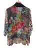 Johnny Was 100% Cupramonium Floral Multi Color Jersey Size M - photo 2