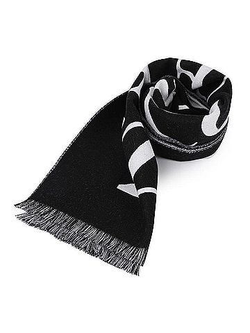 Alexander McQueen La Prima Logo Men's Scarf (view 1)