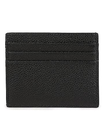 Prada Grained Calfskin Triangle Logo Card Holder (view 2)