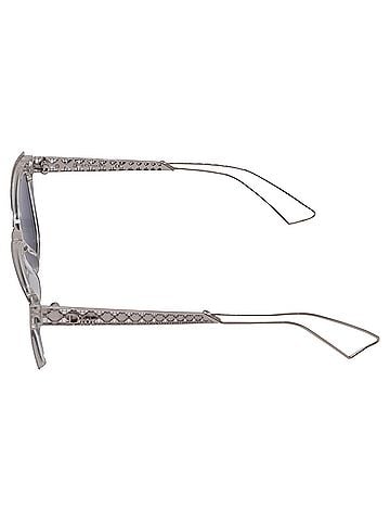 Christian Dior Dior Diorama 1 Mirrored Wayfarer Sunglasses in Silver Acetate (view 2)