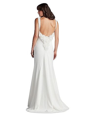Tadashi Shoji BOS24104L-IVORY Cocktail Dress (view 2)