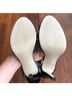 Calvin Klein Black Silver Heels Size 8 1/2 - photo 3