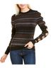 Ted Baker London Stripes Black Gray Brown Pullover Sweater Size 2 - photo 1