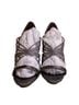 Badgley Mischka Silver Gray Black Heels Size 8 1/2 - photo 2