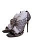 Badgley Mischka Silver Gray Black Heels Size 8 1/2 - photo 1