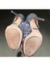 Badgley Mischka Silver Gray Black Heels Size 8 1/2 - photo 3