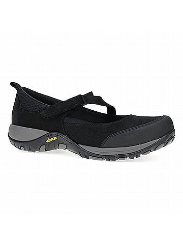 Dansko Women's Primrose Shoes in Black Burnished Suede (view 1)