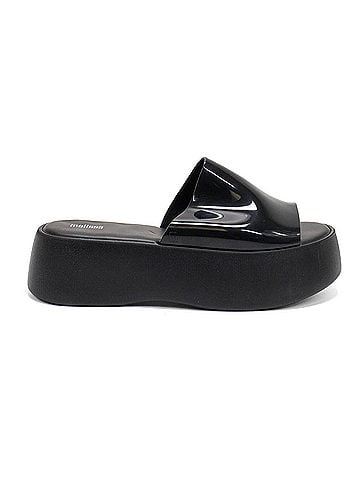 Melissa Women's Becky Platform Slide Sandal in Black (view 1)