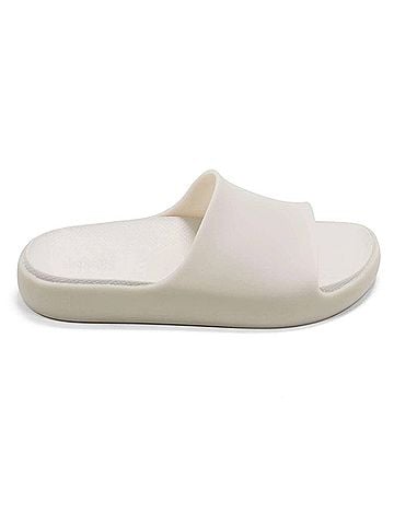 Melissa Women's Cloud Comfort Slides in Beige (view 1)