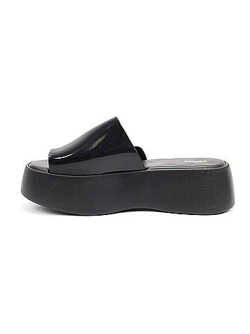 Melissa Women's Becky Platform Slide Sandal in Black (view 2)