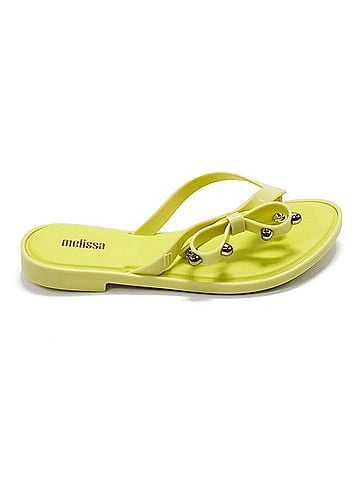 Melissa Women's Flip Flop Slim Ii Fashion Sandals in Neon Green (view 1)