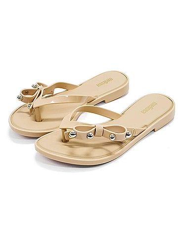 Melissa Women's Flip Flop Slim Ii Fashion Sandals in Beige (view 2)