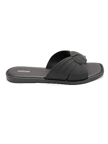 Melissa Women's Plush Sandals in Black (view 1)