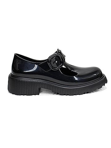 Melissa Women's Jackie Curvy Moccasin in Black (view 1)