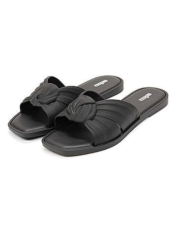 Melissa Women's Plush Sandals in Black (view 2)