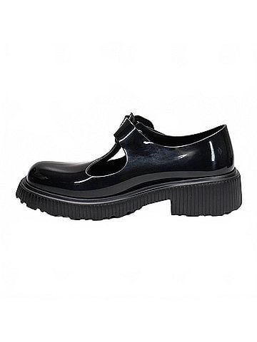 Melissa Women's Jackie Curvy Moccasin in Black (view 2)