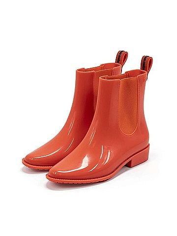 Melissa Women's Riding Low Boots in Neon Orange (view 2)