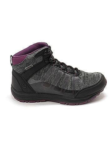 Northside Women's Gamma Mid Waterproof Hiking Boots in Dark Gray (view 1)