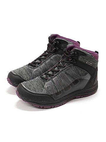 Northside Women's Gamma Mid Waterproof Hiking Boots in Dark Gray (view 2)