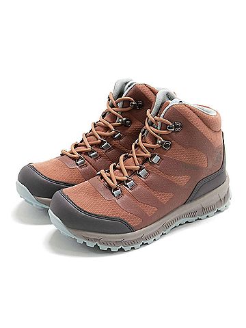 Northside Women's Hargrove Mid Waterproof Hiking Boots in Redwood (view 2)