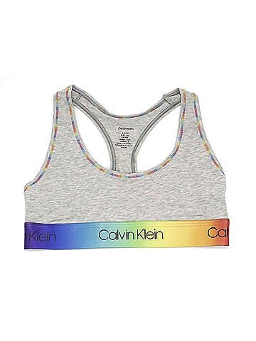 Calvin Klein Women's Modern Cotton Bralette in Grey Heather (view 1)