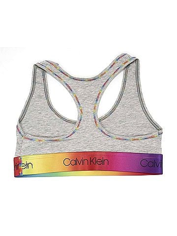 Calvin Klein Women's Modern Cotton Bralette in Grey Heather (view 2)