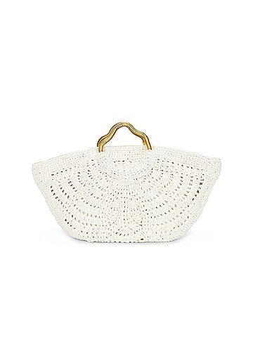 Cleobella Women's Ora Crochet Bag in Ivory (view 1)