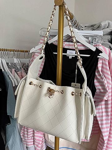 Urban Expressions Hailey Quilted Purse in White (view 2)