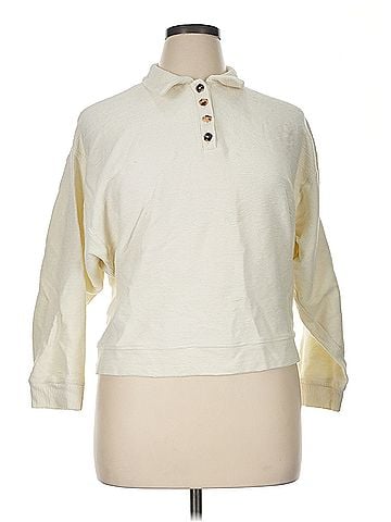 Madewell Madewell Ottoman Jacquard Polo Top (view 1)