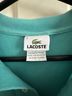 Lacoste 100% Cotton Solid Blue Short Sleeve Button-Down Shirt Size M - photo 3