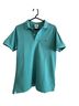 Lacoste 100% Cotton Solid Blue Short Sleeve Button-Down Shirt Size M - photo 1