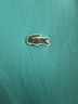 Lacoste 100% Cotton Solid Blue Short Sleeve Button-Down Shirt Size M - photo 4