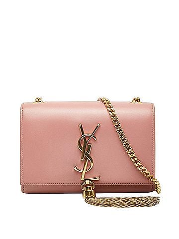Saint Laurent Saint Laurent YSL Monogram Classic Kate Small Mini Chain Shoulder Bag 354120 Pink Leather Women's SAINT LAURENT (view 1)