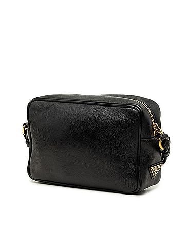 Prada Prada Triangle Logo Plate Crossbody Shoulder Bag, Black Leather, Women's PRADA (view 2)