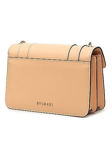 Bvlgari BVLGARI Serpenti Forever Crossbody Chain Shoulder Bag, Beige Leather, Women's (view 2)