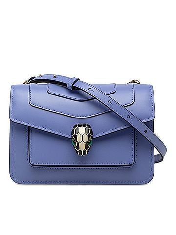 Bvlgari BVLGARI Serpenti Forever Crossbody Chain Shoulder Bag, Purple Leather, Women's (view 1)