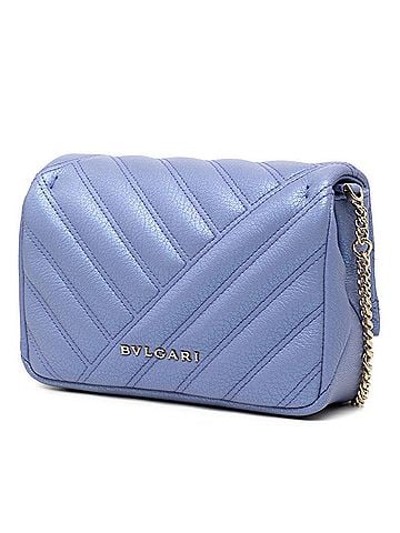 Bvlgari Bulgari Serpenti Cabochon Crossbody Chain Shoulder Bag, Purple Leather, Women's BVLGARI (view 2)