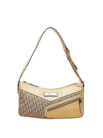 Christian Dior Christian Dior Dior Trotter Straight Chic One-Shoulder Bag, Beige Canvas Leather, Women's. (view 1)