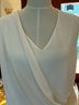 H&M 100% Polyester Ivory Sleeveless Blouse Size 10 - photo 4