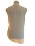H&M 100% Polyester Ivory Sleeveless Blouse Size 10 - photo 2