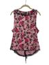Anthropologie Floral Pink Blue Sleeveless Top Size L - photo 2