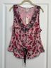 Anthropologie Floral Pink Blue Sleeveless Top Size L - photo 4
