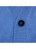RD Style 100% Cotton Solid Blue Cardigan Size S - photo 9