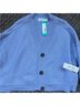 RD Style 100% Cotton Solid Blue Cardigan Size S - photo 6