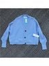 RD Style 100% Cotton Solid Blue Cardigan Size S - photo 10