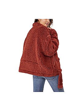 We the Free So Cozy Slouchy Moto Faux Fur Jacket (view 2)