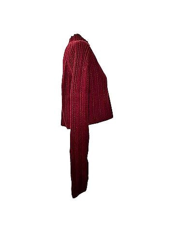 Maje Maje Crew Neck Sweater in Red Acrylic (view 2)