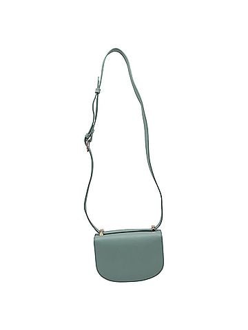 A.P.C. A.P.C. Mini Geneve Crossbody Bag In Green Leather (view 2)