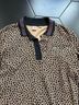 Lacoste 100% Cotton Leopard Print Tan Black Polo Size S - photo 3