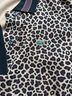Lacoste 100% Cotton Leopard Print Tan Black Polo Size S - photo 5